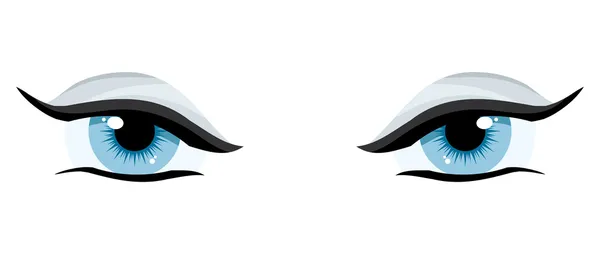 Очаровательные голубые глаза — стоковый вектор