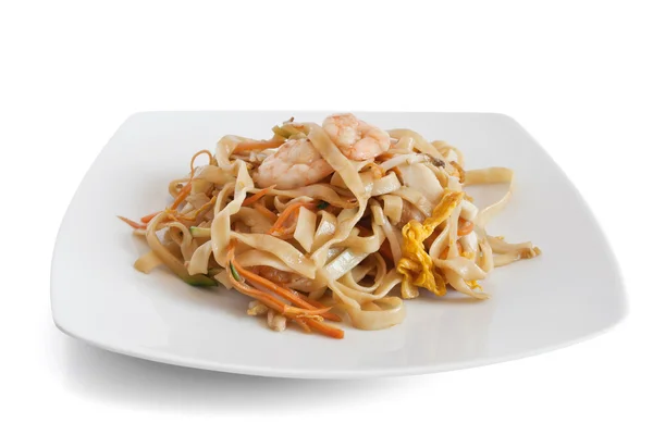 stock image Noodles with seafood