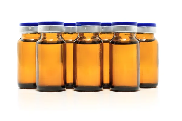 stock image Glass bottles and medicine