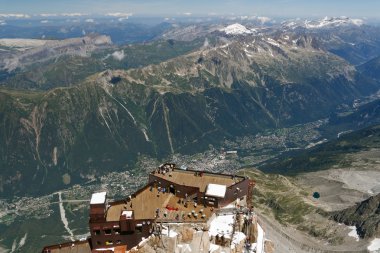 Chamonix, aerial view clipart