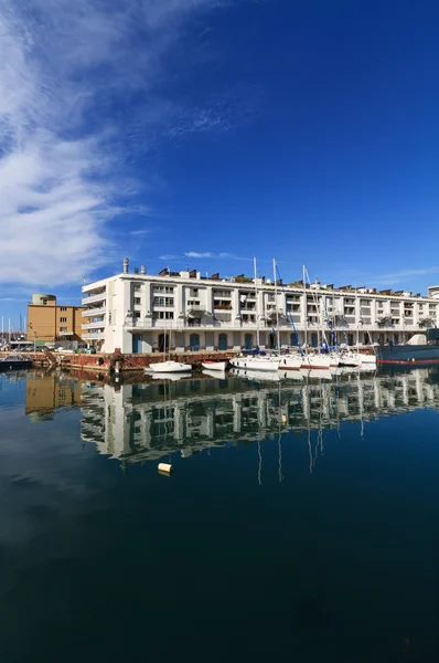 Darsena - dock in Genua, Italië — Stockfoto