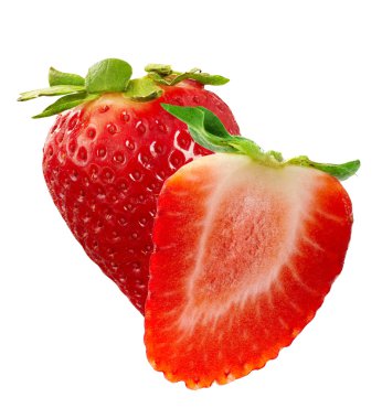 Strawberries macro clipart