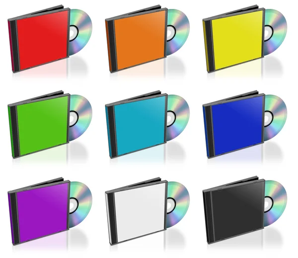 CD e Case — Fotografia de Stock