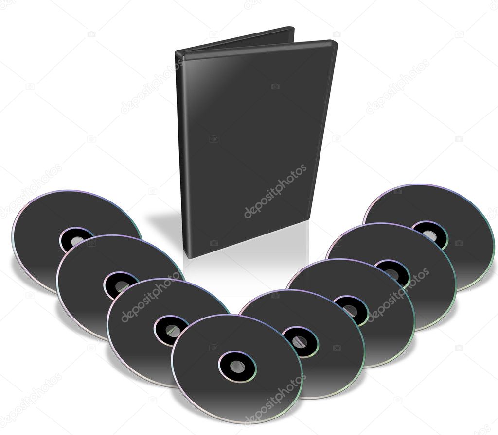 Many Black DVD's.
