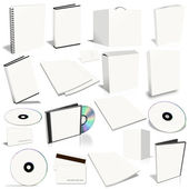 White 3d blank cover collection