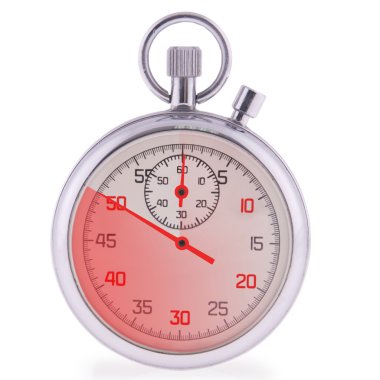 Stopwatch. 50 seconds. clipart