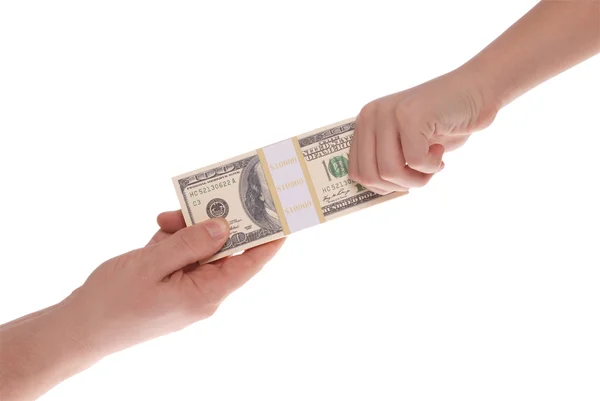 Stretched US dollar note — Stock Photo, Image
