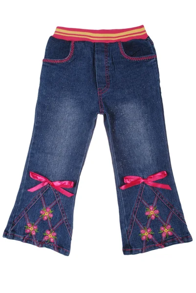 Baby Jeans mit Tasche — Stockfoto