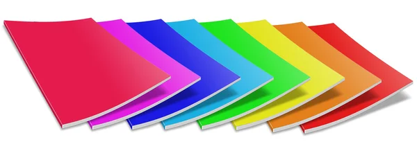 Many colored blank magazine cover — Stock Photo, Image