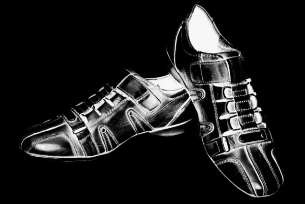 Moderne sort sko . - Stock-foto
