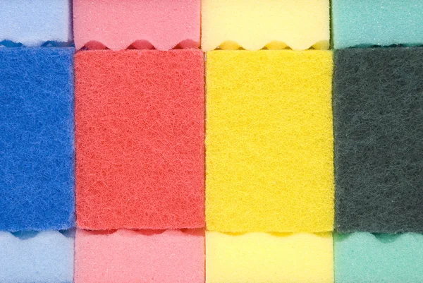Fond d'éponges colorées — Photo