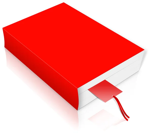 Kırmızı kitap kapağı — Stok fotoğraf