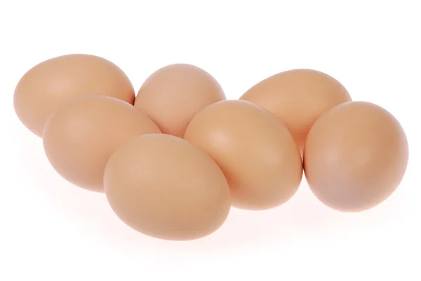 Siete huevos — Foto de Stock