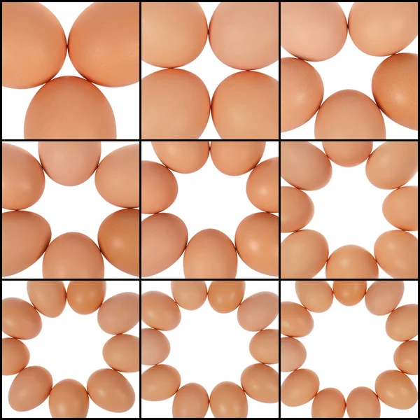 Figure from eggs — Stock Photo, Image
