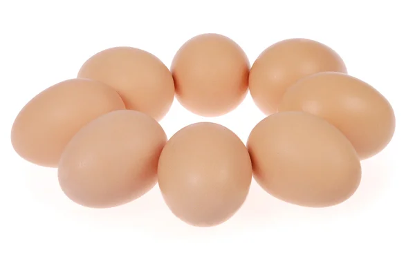 Eight eggs — Stock Photo, Image