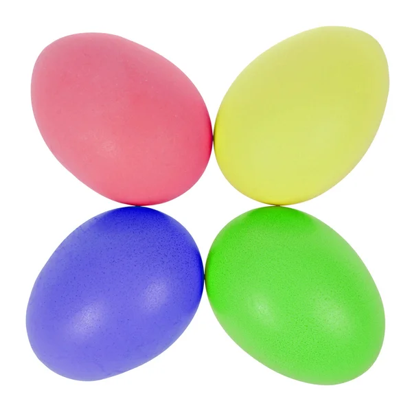 Four easter eggs in circle — Stock Photo, Image