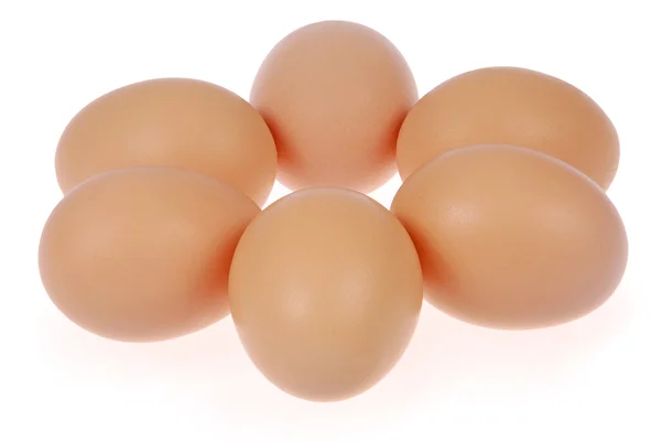 Six eggs. — Stock Photo, Image