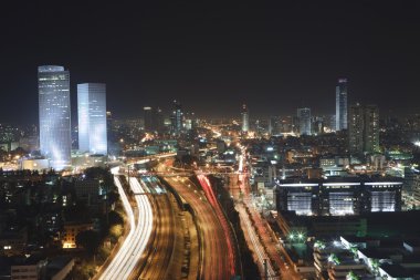 Tel Aviv at Night clipart