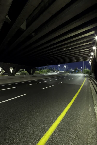 Autopista por la noche — Foto de Stock