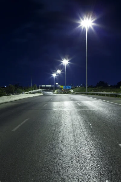 Autopista por la noche — Foto de Stock