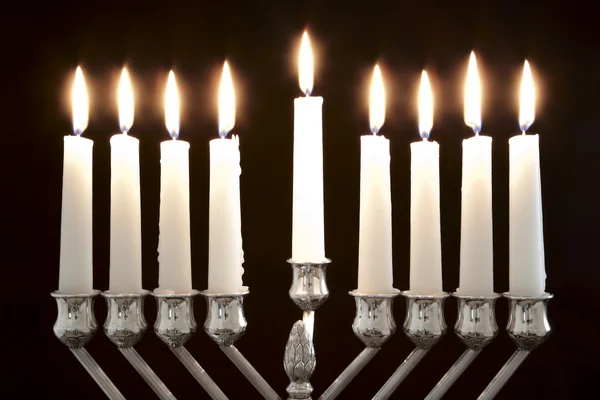 Hanukkah Menorah / Hanukkah velas —  Fotos de Stock