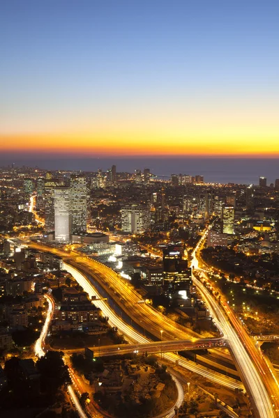 Skyline de Tel Aviv — Foto de Stock