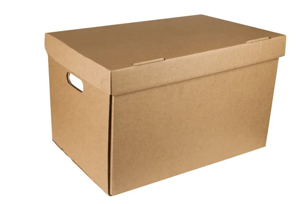 Cerrar caja de cartón —  Fotos de Stock