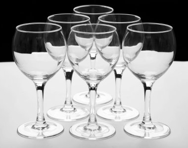 Empty glasses clipart