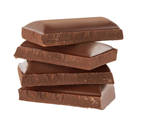 Piezas de chocolate — Foto de Stock