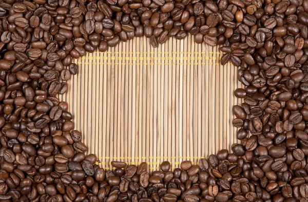 Frame coffee beans — Stock Photo, Image
