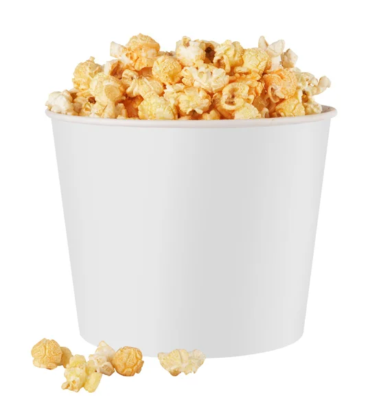 stock image White popcorn box