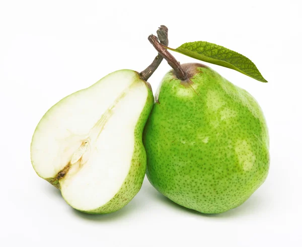 2 つの緑の梨 — ストック写真