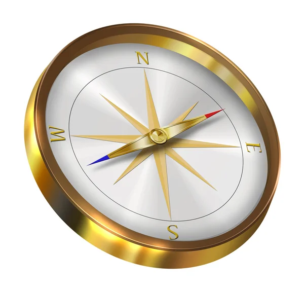 Bronze-Kompass — Stockfoto