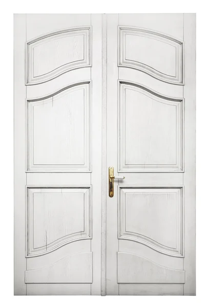 Drzwi na białym tle — Zdjęcie stockowe