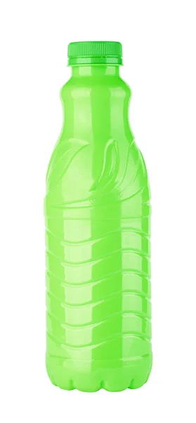 Grüne Plastikflasche — Stockfoto