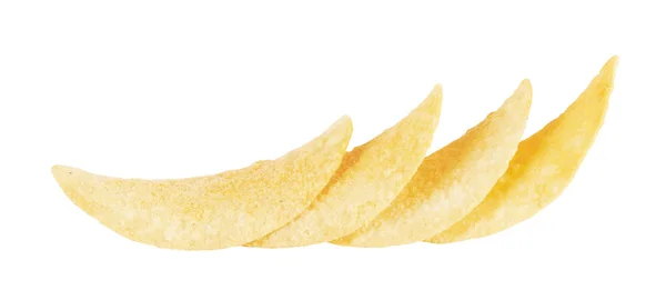 Chipsy na białym tle — Zdjęcie stockowe
