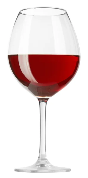 Vin rouge dans un verre — Photo