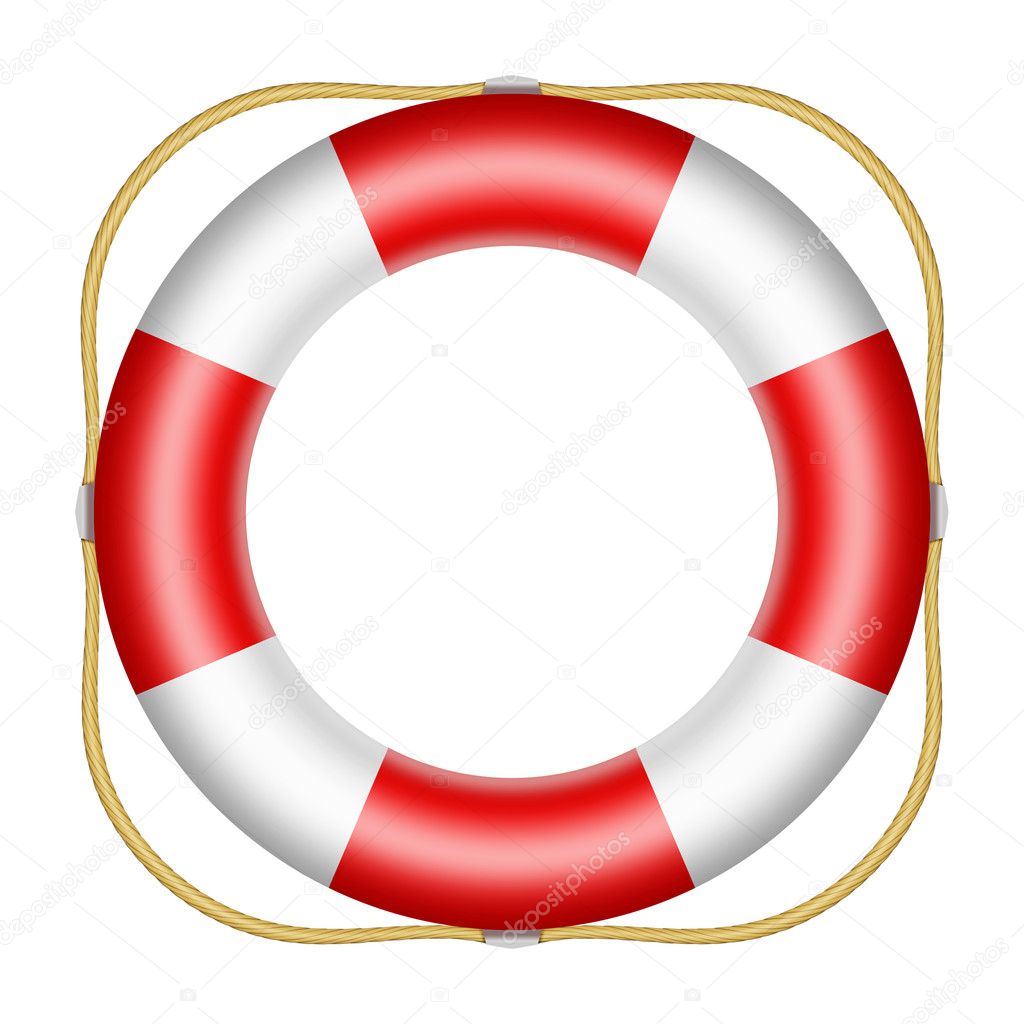 Red lifesaver buoy