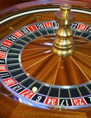 Close up of roulette wheel clipart