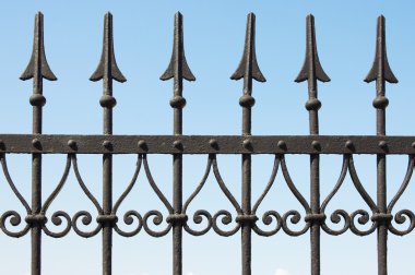 Metal fence clipart