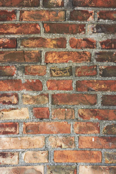 Old wall made from red bricks — Stock Photo, Image