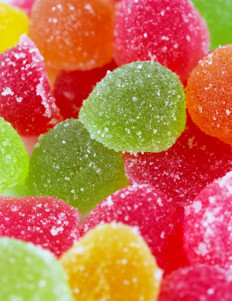 화려 한 색깔의 사탕의 근접 사진 — 스톡 사진