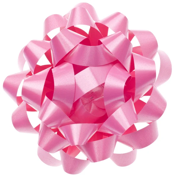 Levande rosa gåva båge — Stockfoto