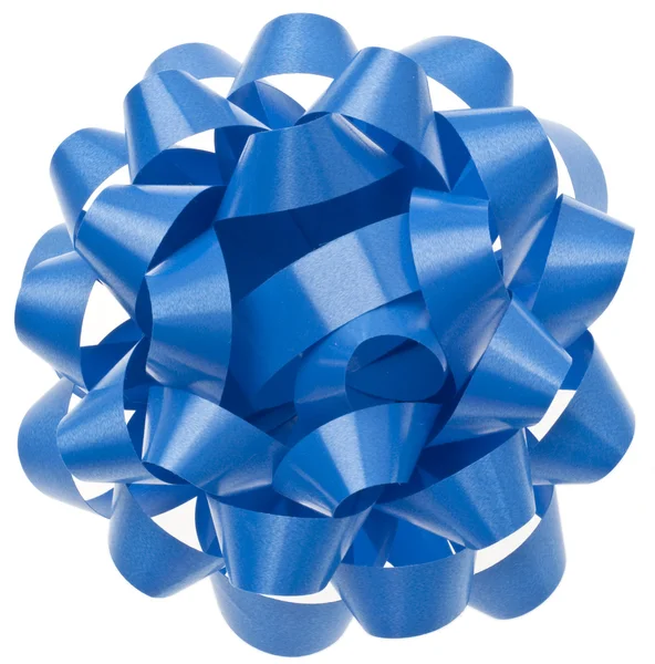 Arco regalo blu vibrante — Foto Stock