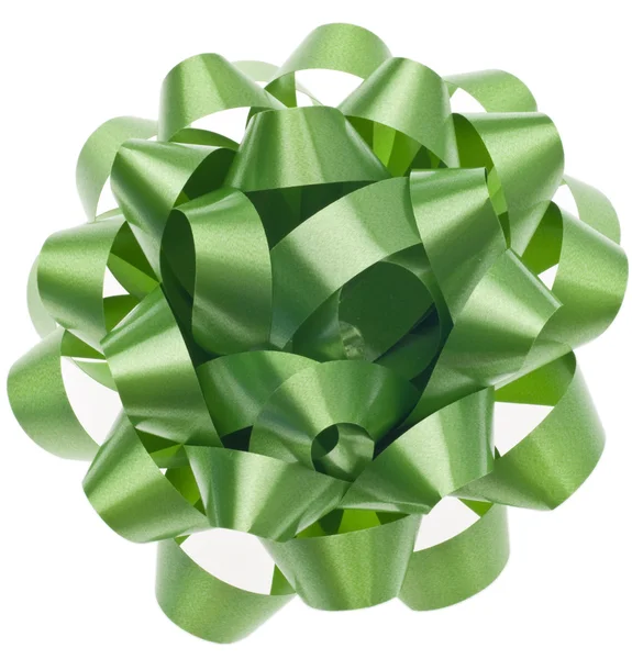 Arco regalo verde vibrante — Foto Stock