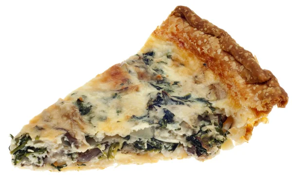 stock image Spinach, Mushroom and Shallot Quiche