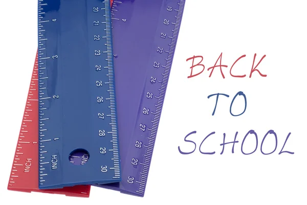 Vibrant Colored Ruler Back to School Concept — Stock Photo, Image