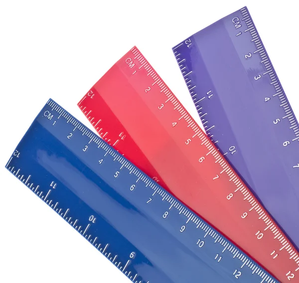 Vibrant Colored Ruler Back to School Concept — Stock Photo, Image