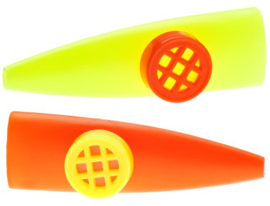 Pair of Kazoo Noise Makers clipart