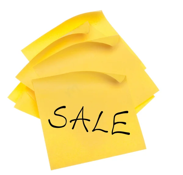 Stack of Yellow Sticky Notes — Stock Photo, Image